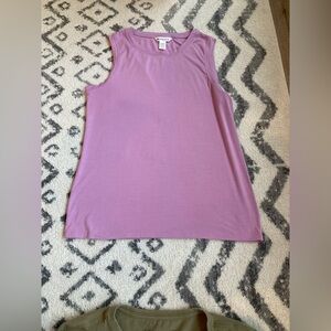 Women athleta purple lavender lilac thick strap tank top athletic workout shirt